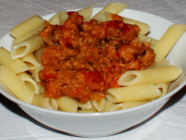 Penne thon tomate
