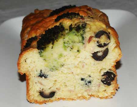 Cake brocolis emmental 